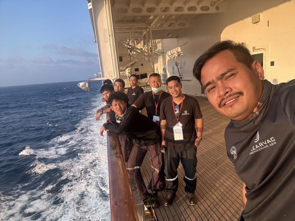 Clearvac Engineering Asia's Cruise Ship Engineering team