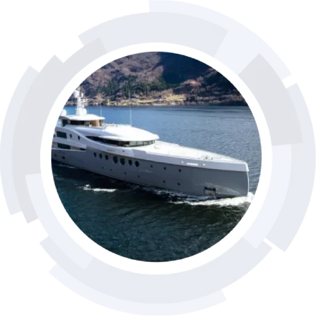 M/Y Event M/Y Event Superyacht in the blue ocean